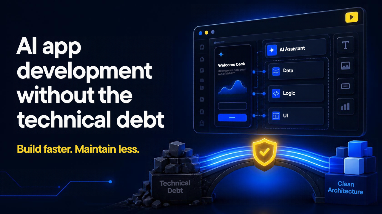 AI app development without the technical debt